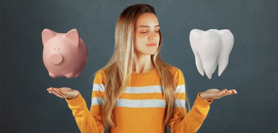 Balancing a tooth and a piggy bank