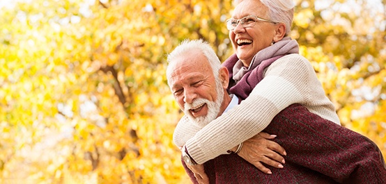 Couple at smiling in Owasso