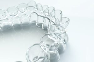 Picture of a clear Invisalign tray